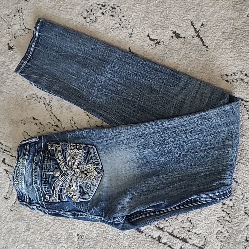 Miss Me Girls Denim Skinny Jeans with Embellished Pocket 16